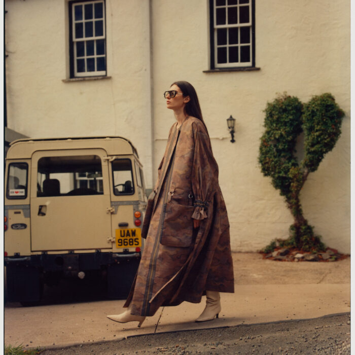 Camouflage Trench Coat