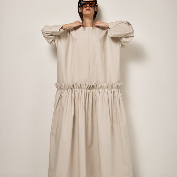 The little girl running on the hills