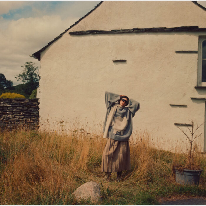 The Dry Grass Pleated Wrap Skirt